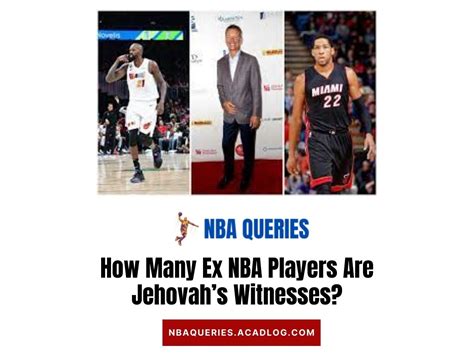 how many ex-nba players are jehovahs witnesses|How many ex